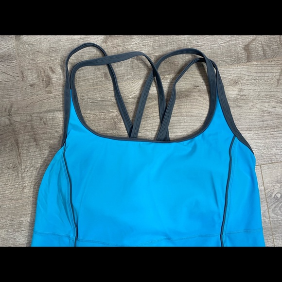 Lands’End plus size 16W Tankini top built-in bra criss-cross straps - Picture 5 of 8